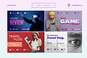 Youtube Thumbnail Bundle (50 PSD), a Social Media Template by Catkie - Digital Art (Thumbnail 10 of 15)