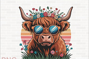 Highland Cow Clipart Designs, an Animal Illustration by crative8112 (Thumbnail 7 of 8)