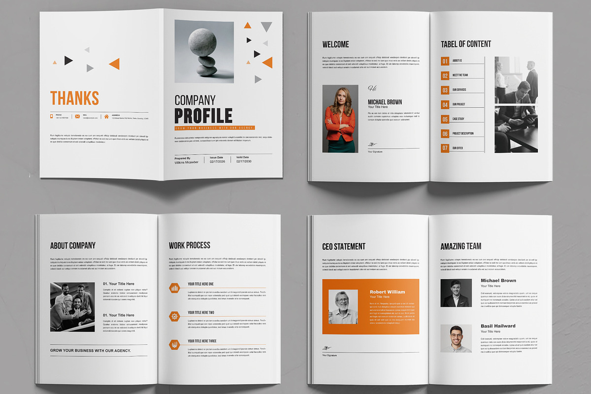 Company Profile Design, a Brochure Template by MightyDesign (Photo 2 of 6)