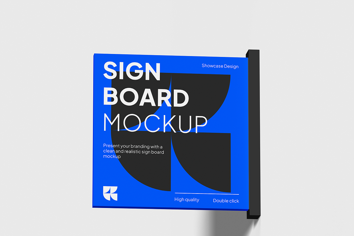 Sign Board Mockup, an Advertising Mockup by Bartama Graphic (Photo 3 of 4)