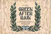 Green After Rain Botanical Set, an Object Illustration by Ink Stories (Thumbnail 1 of 13)