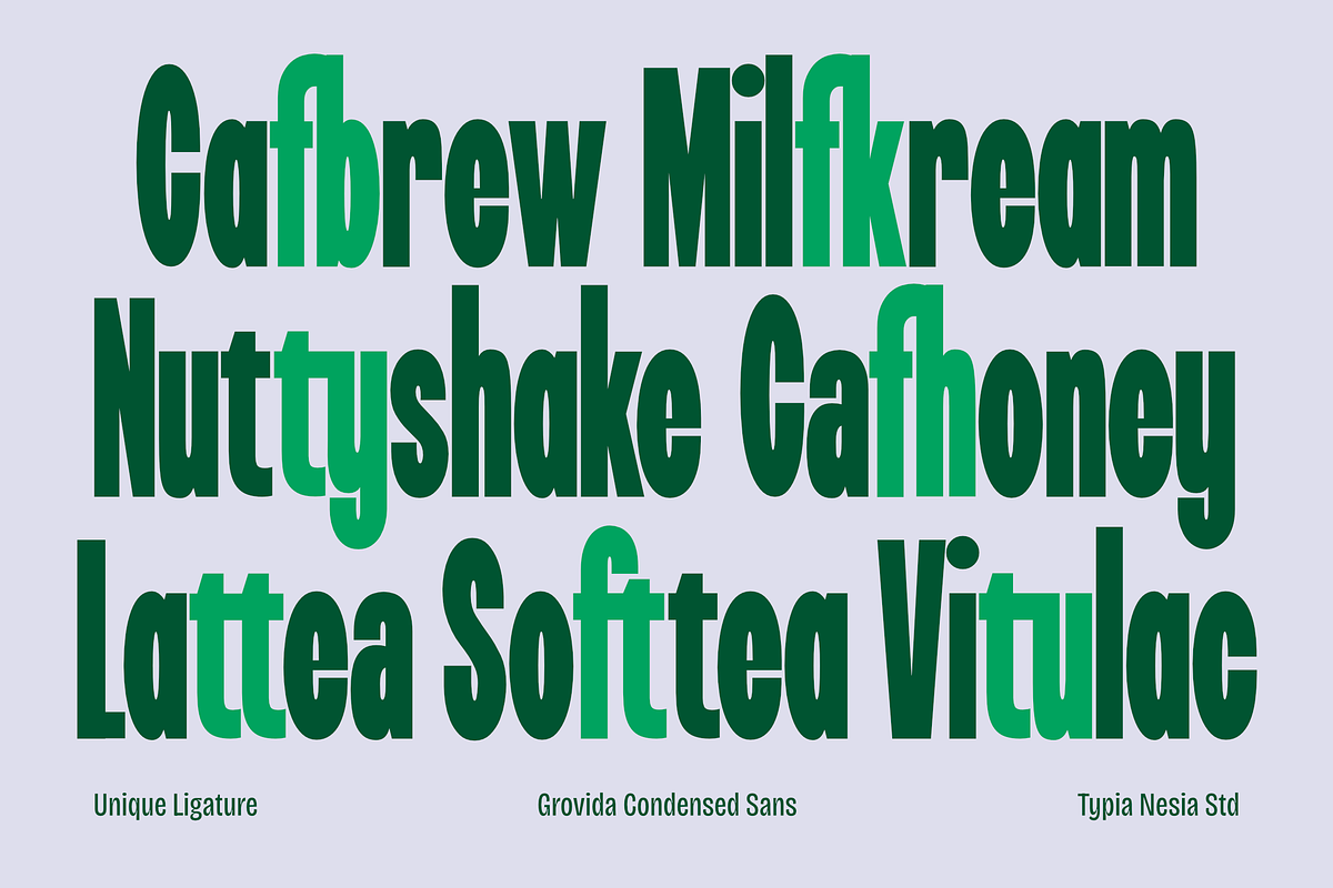 Grovida - Retro Bold Condensed Sans, a Sans Serif Font by Typia Nesia (Photo 9 of 12)