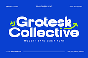 Grotesk Collective - Modern Sans Fon, a Sans Serif Font by Masyafi Studio (Thumbnail 1 of 9)