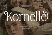 Kornelle – Modern Serif Font, a Serif Font by Vadovastd (Thumbnail 1 of 8)