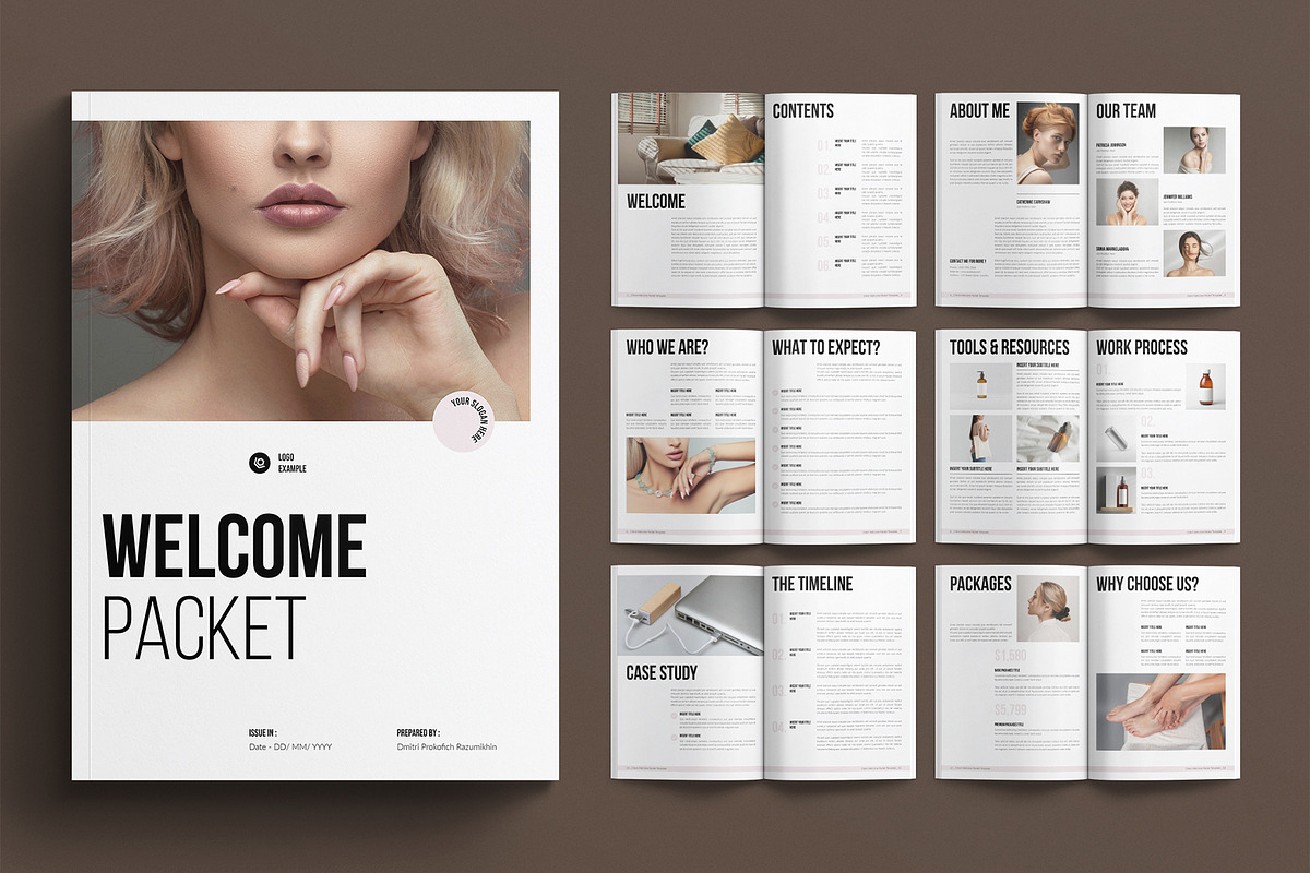 Welcome Packet Template, a Brochure Template by E-Type (Photo 1 of 7)