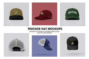 TRUCKER HAT MOCKUPS