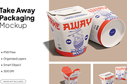 Food Box Mockup Multi Views, a Packaging Mockup by graphicsauce (Thumbnail 1 of 4)
