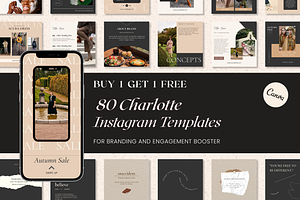 BUY 1+1 Charlotte Instagram Template