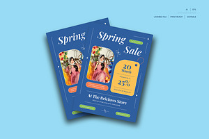 Spring Sale Flyer, a Flyer Template by Siska Arista