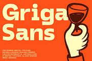 Griga Sans - Font Family, a Sans Serif Font by Graptail (Thumbnail 1 of 18)