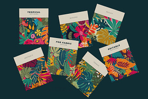 Tropical Collage Vector Collection