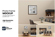 Photo Frame Mockup, a Print Template by bimockup (Thumbnail 1 of 8)
