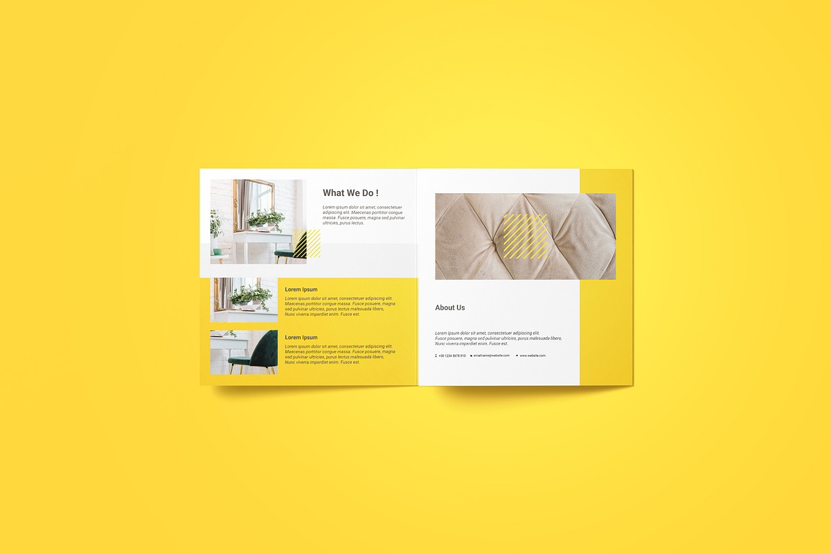 Square Trifold Brochure Mockup, a Product Mockup by Mockup Supper (Photo 12 of 17)
