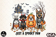 Just a Spooky Paw Png, Halloween Dog, an Illustration by DreamCafeArt (Thumbnail 1 of 7)