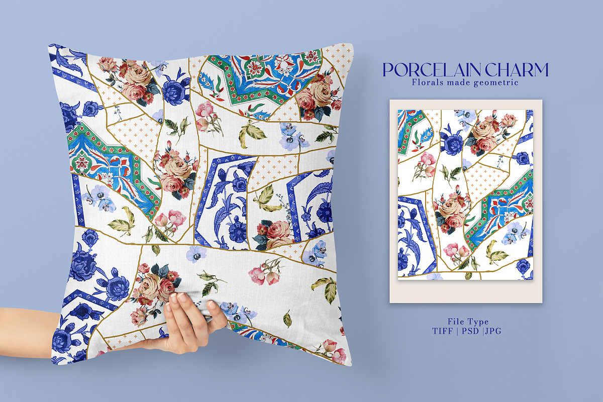 Porcelain Charm Prints & Patterns, a Pattern Graphic by GND ART STUDIO (Photo 4 of 8)