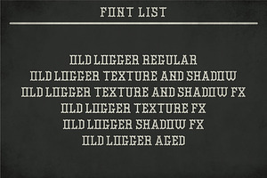 Old Logger Label Typeface