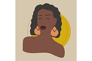 Set of young black women avatar, a Person Illustration by NatalyN (Thumbnail 4 of 4)