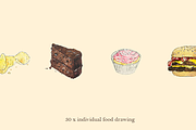 Comfort Food Set, a Food Illustration by elpple (Thumbnail 3 of 3)