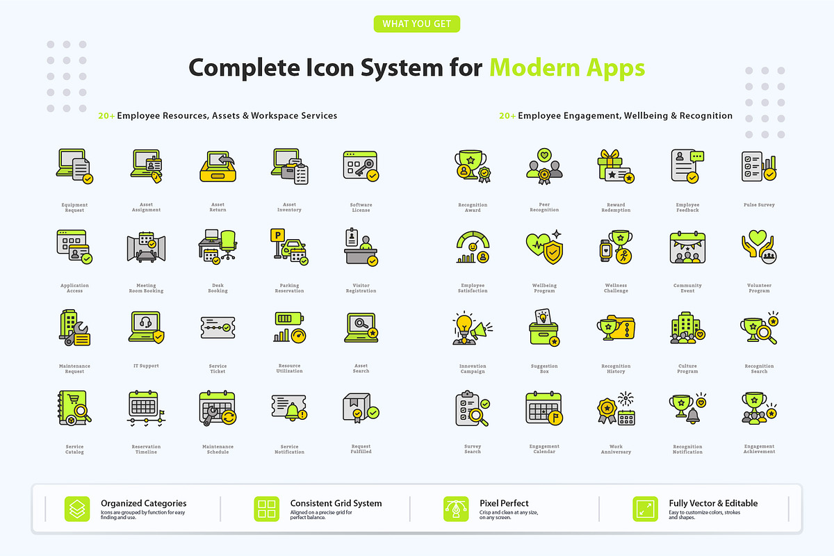 Employee Workspace Management Icons, an Outline Icon by vexper (Photo 5 of 7)