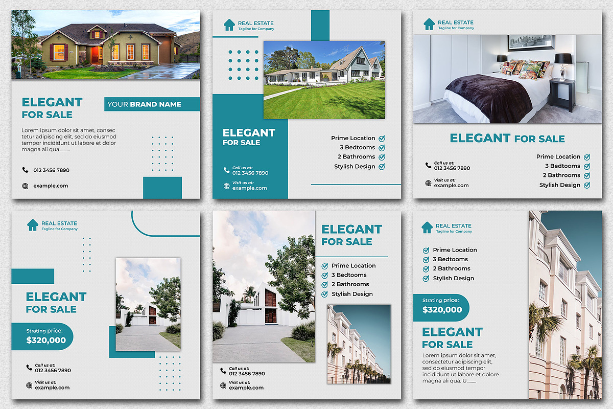 Estate | 200 Instagram Posts, a Social Media Template by Mohammad Sarfaraz (Photo 3 of 6)