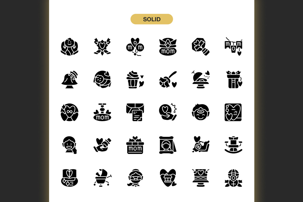 Mothers Day Icons, an Icon by Spacepixel Creative (Photo 3 of 3)