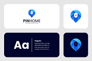 Gradient Modern Pin House Logo, a Branding & Logo Template by Artnivora.Std (Thumbnail 2 of 4)