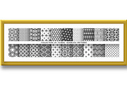 Geometric floral set of patterns, a Pattern Graphic by RODINA (Thumbnail 2 of 3)