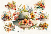 Romantic flower clipart bundle, a Decorative Illustration by Vasmila (Thumbnail 11 of 21)