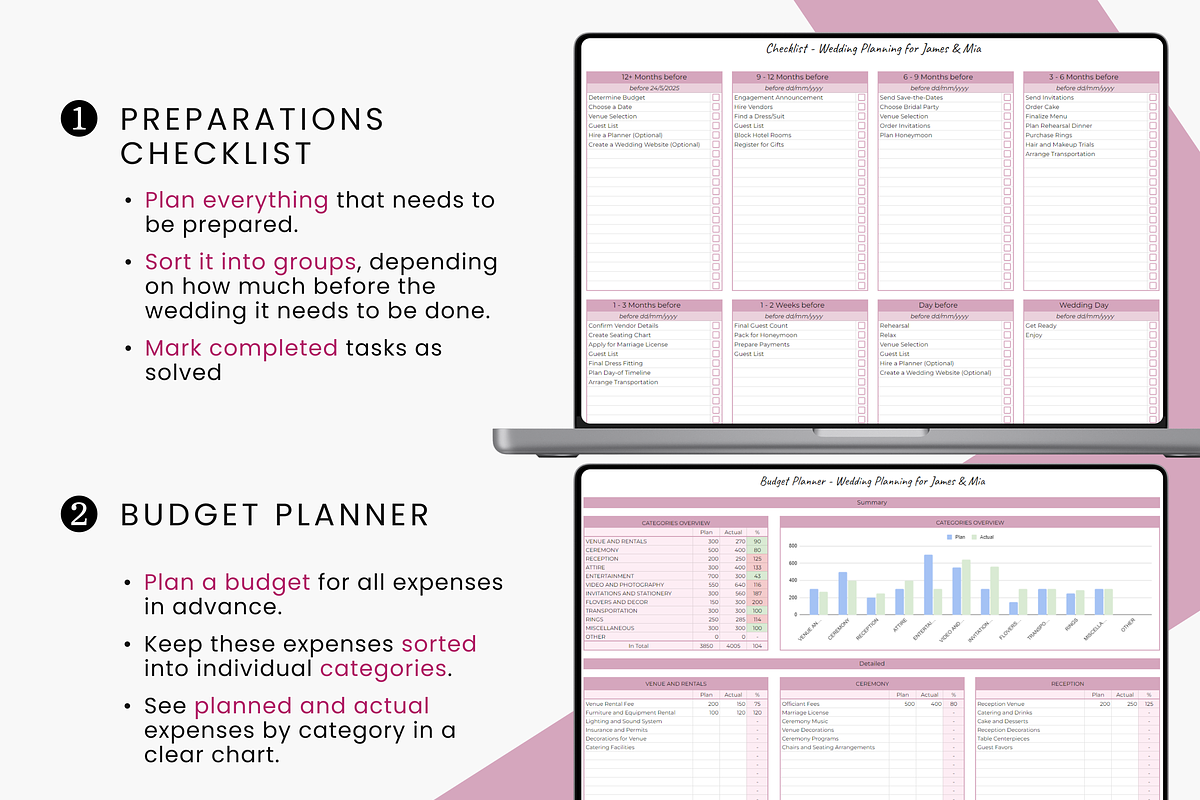 Wedding Planner Editable Toolkit, a Templates & Theme by MondaySpark (Photo 2 of 7)