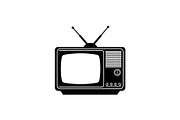 Retro Television Minimal Silhouette, a Graphic by hafijul (Thumbnail 9 of 14)