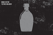 Hand-drawn whiskey bottles, a Texture Illustration by Quiver Supply Co. (Thumbnail 3 of 3)
