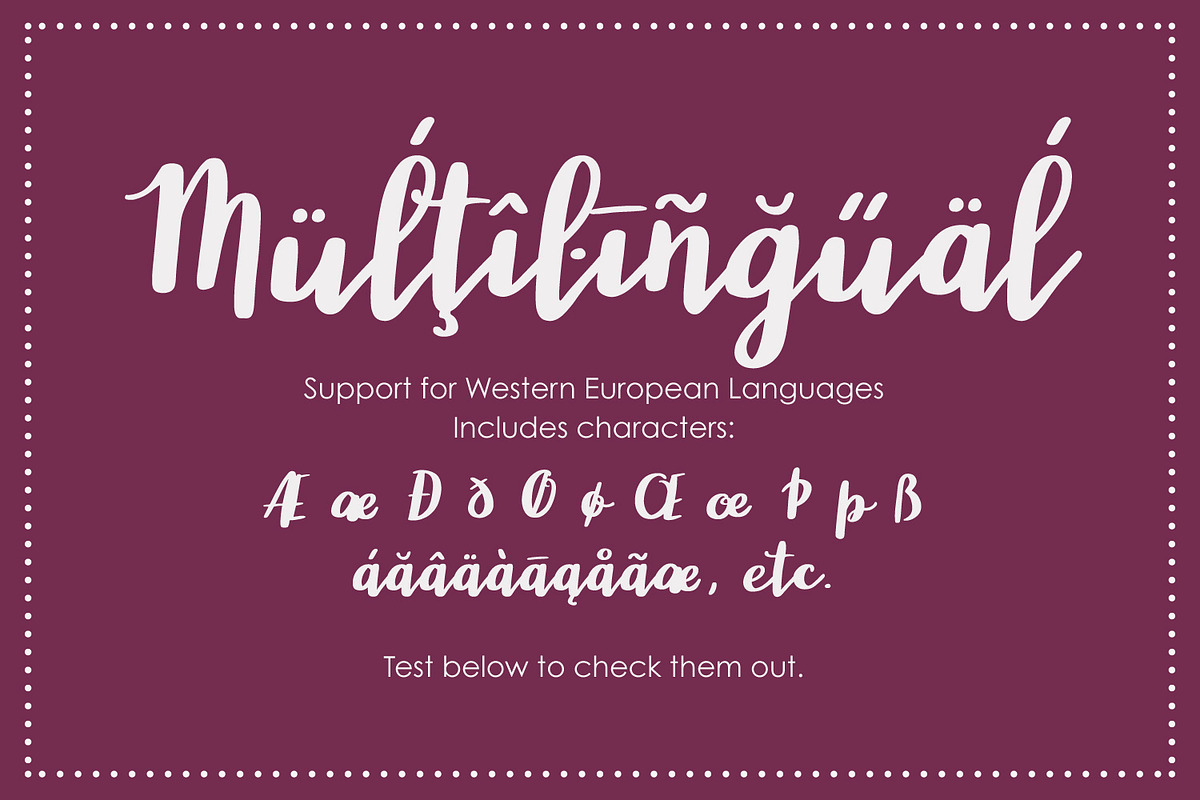 Wonderland, modern calligraphy font preview 6