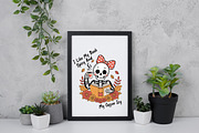 I Like My Book Skeleton Png Sublimat, an Illustration by Daily.Designs (Thumbnail 4 of 5)