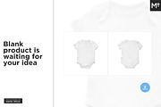 Baby Growsuit/Onesie Mock-up, a Product Mockup by Mocca Mockups Store (Thumbnail 3 of 10)