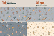 Dino Space Adventure – Vector Set, an Illustration by moja doodle (Thumbnail 8 of 11)
