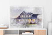 House Concept Sketch Art Effect, an Action Add-On by MRI STUDIO (Thumbnail 7 of 29)