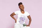 Iris Flower Purple Line Art Vector, an Illustration by ilonitta (Thumbnail 2 of 7)