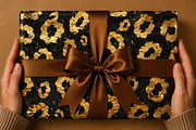 Gold Glam Seamless Velvet Pattern, a Pattern Graphic by Canvas Craft (Thumbnail 7 of 9)