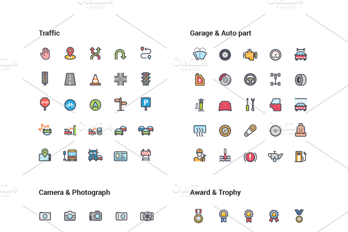 1500 Line Color Icons Pack, an Icon by WORAKAMON Design Studio (Photo 7 of 17)