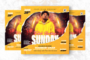 Sunday Party Flyer Design Template, a Flyer Template by Shajib Shikder (Thumbnail 2 of 2)