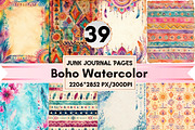 Hippie Junk Journal Pages, a Background Graphic by LA Design (Thumbnail 1 of 10)