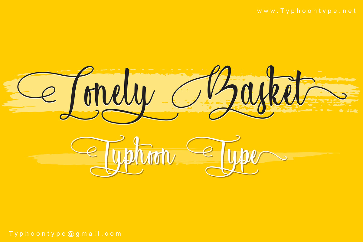 Lonely Basket font