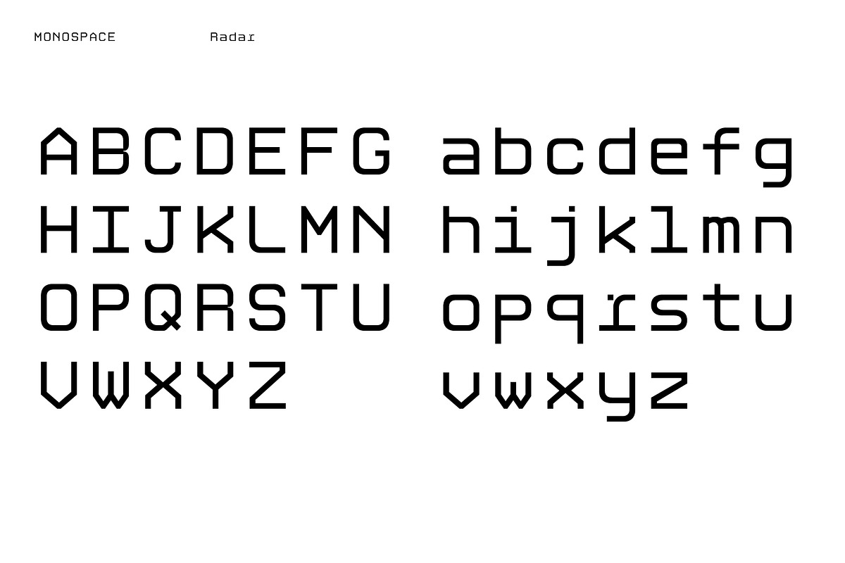 Radar Monospace Font, a Font by Logy (Photo 4 of 6)