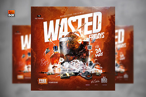 Wasted Fridays Flyer