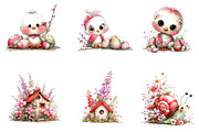 Whimsical Spring Clipart, an Illustration by CreationArt (Thumbnail 3 of 7)