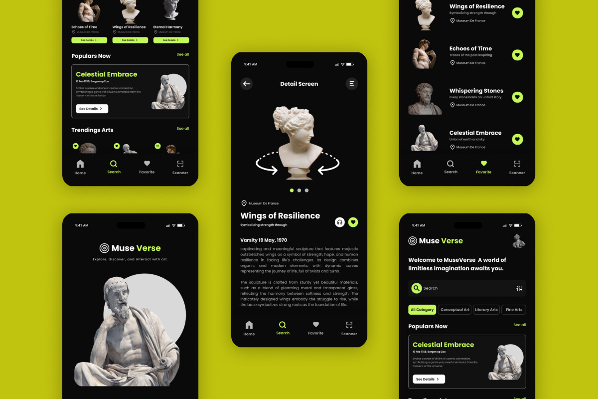 Muse Verse - Ar Museum Arts Mobile, an App Template by productype1 (Photo 4 of 5)