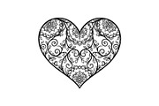 Ornamental Heart Silhouette Bundle, an Illustration by jahid234 (Thumbnail 20 of 31)