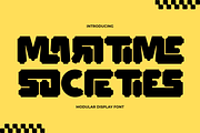 Maritime Societies Font, a Sans Serif Font by 177Studio (Thumbnail 1 of 8)