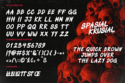 Spasial Krusial Horror Brush, a Sans Serif Font by Haps Space (Thumbnail 4 of 10)