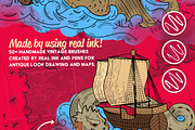 Vintage Illustrator Brush-Kit, a Brush Add-On by Leonard Posavec (Thumbnail 2 of 10)